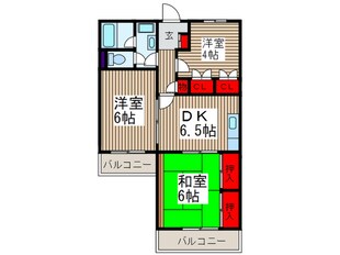 秋本マンションの物件間取画像